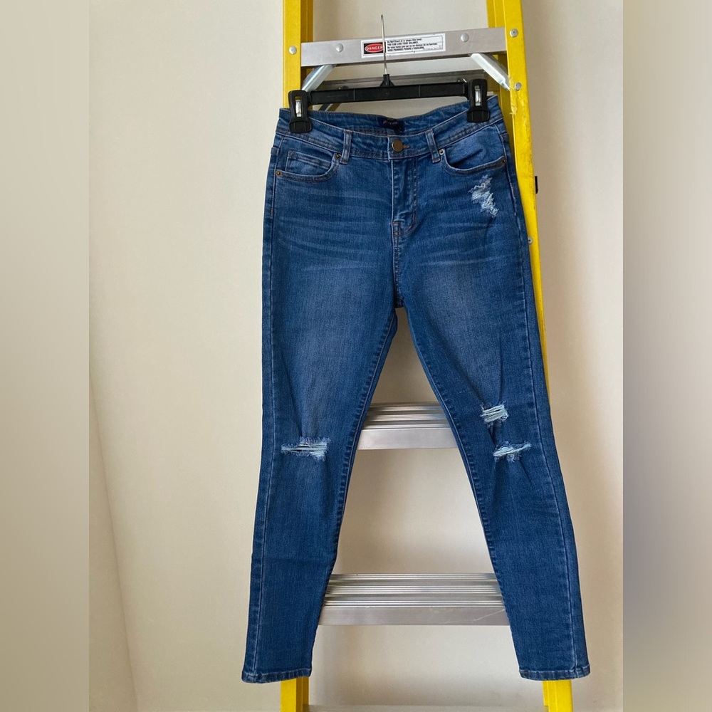 High waist skinny jeans
